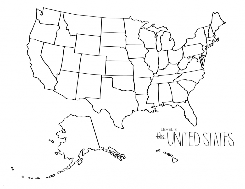 Printable US Map To Label