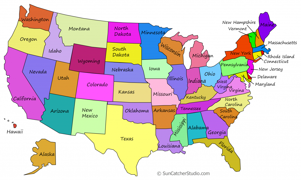 Printable Us Maps With States (Outlines Of America - United States) | Print Map Of United States With Capitals