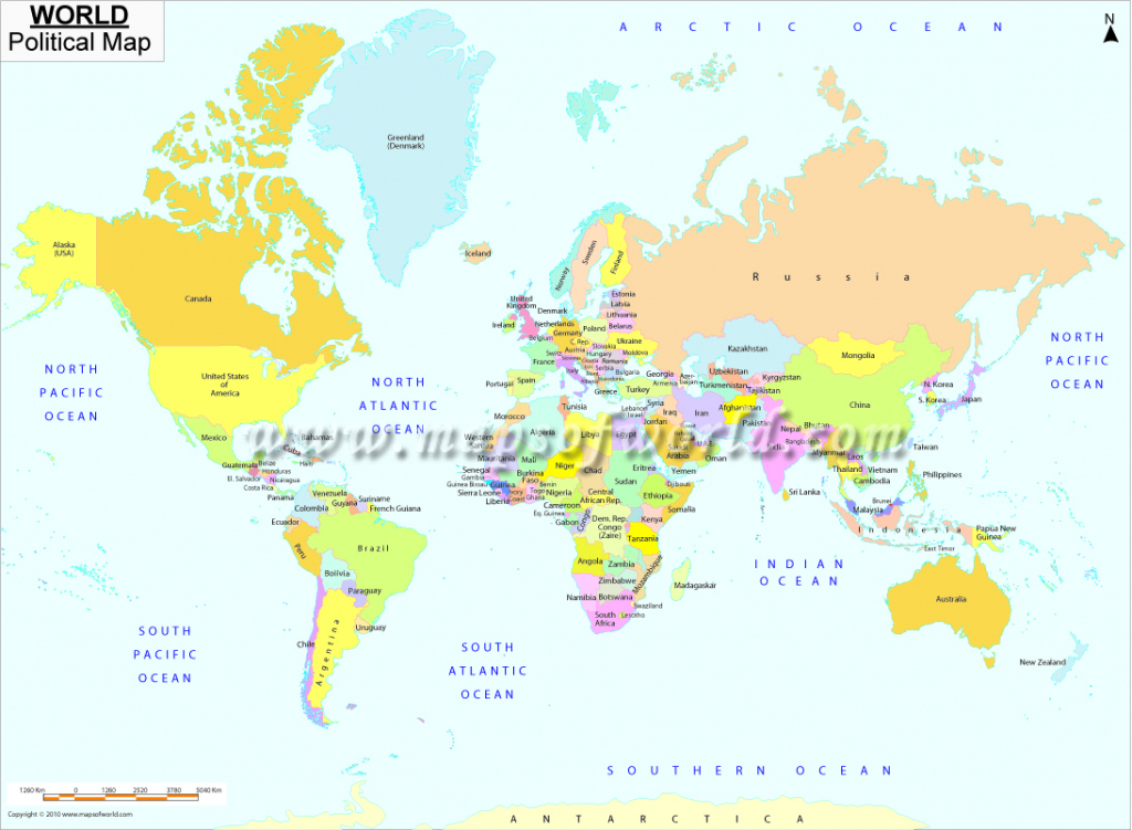 Printable World Map | B&amp;amp;w And Colored | Printable A3 Map Of Usa