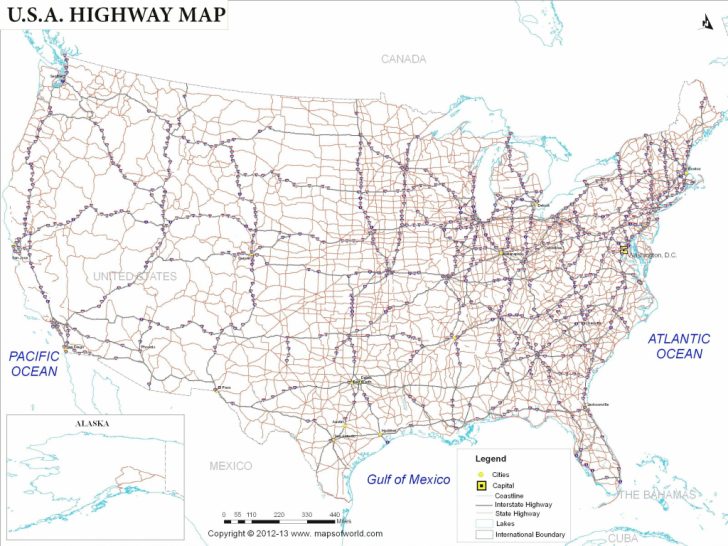 Printable Road Map Of Southeast United States