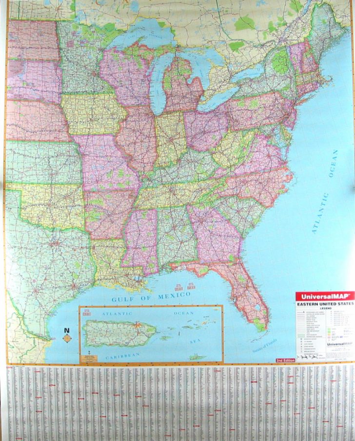 Printable Road Map Of Eastern Usa