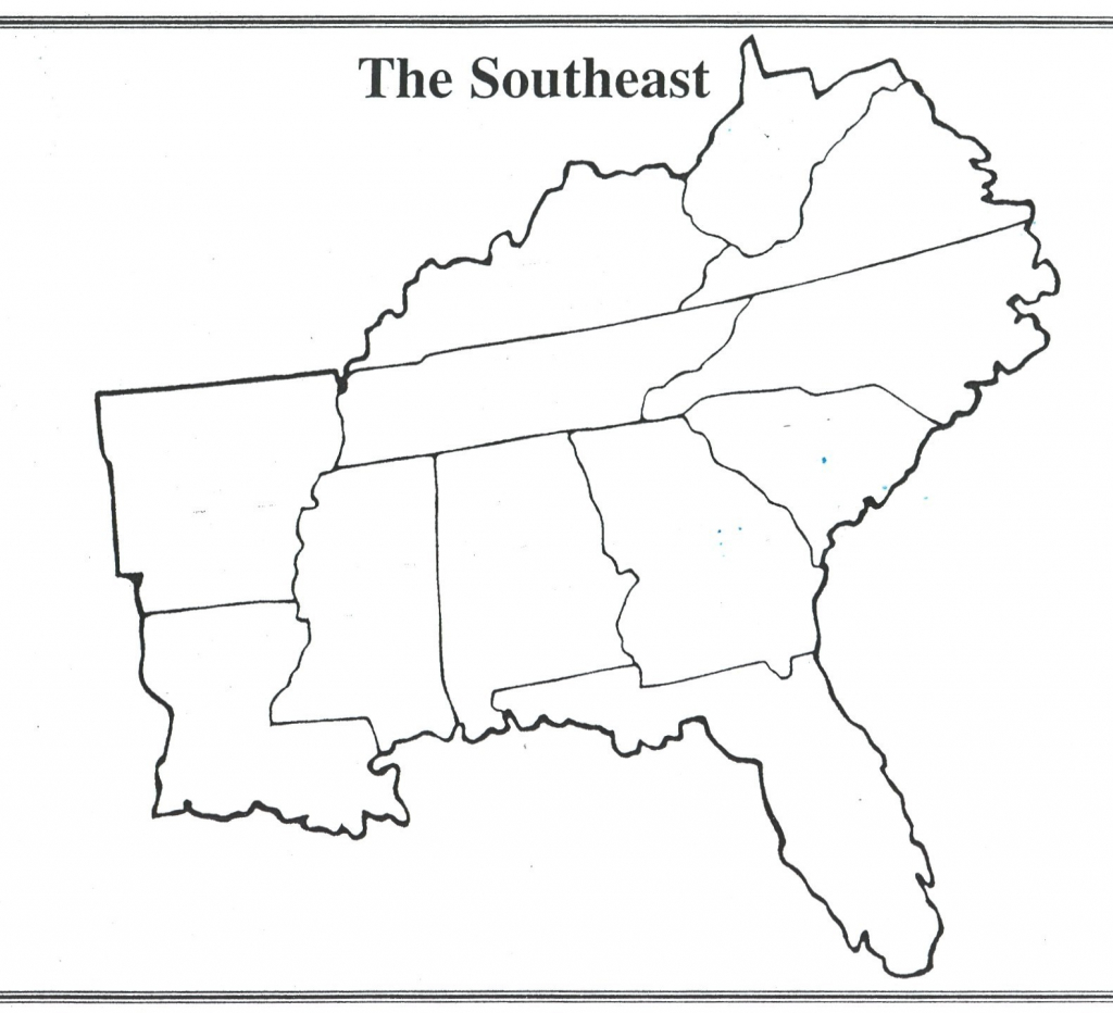 South Us Region Map Blank Inspirationa United States Regions Map | Blank Us Regions Map