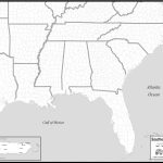 Southeast Us Map Printable Fresh Printable Map Us And Canada | Printable Map Of Southern United States