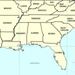 Southeast Us Map Printable New Southeast Us States Blank Map | Printable Map Southeast United States