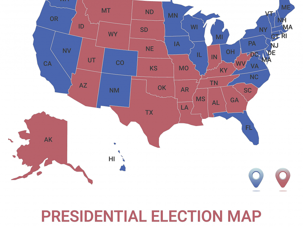 The Role Of Colors On Maps | Us Landforms Map Printable