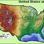Topographic Map Of Usa | Printable Topographic Map Of The United States