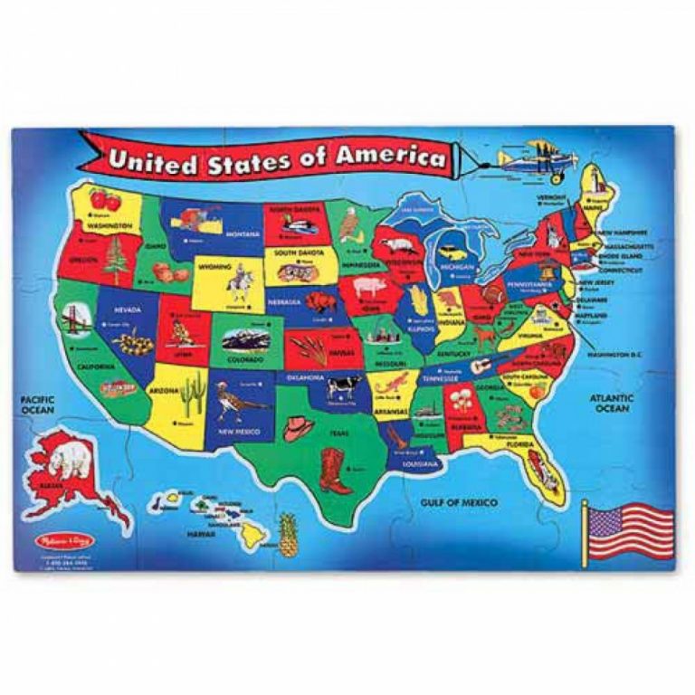 U S A Map Puzzlemelissa Amp Doug Printable Of United States Printable 