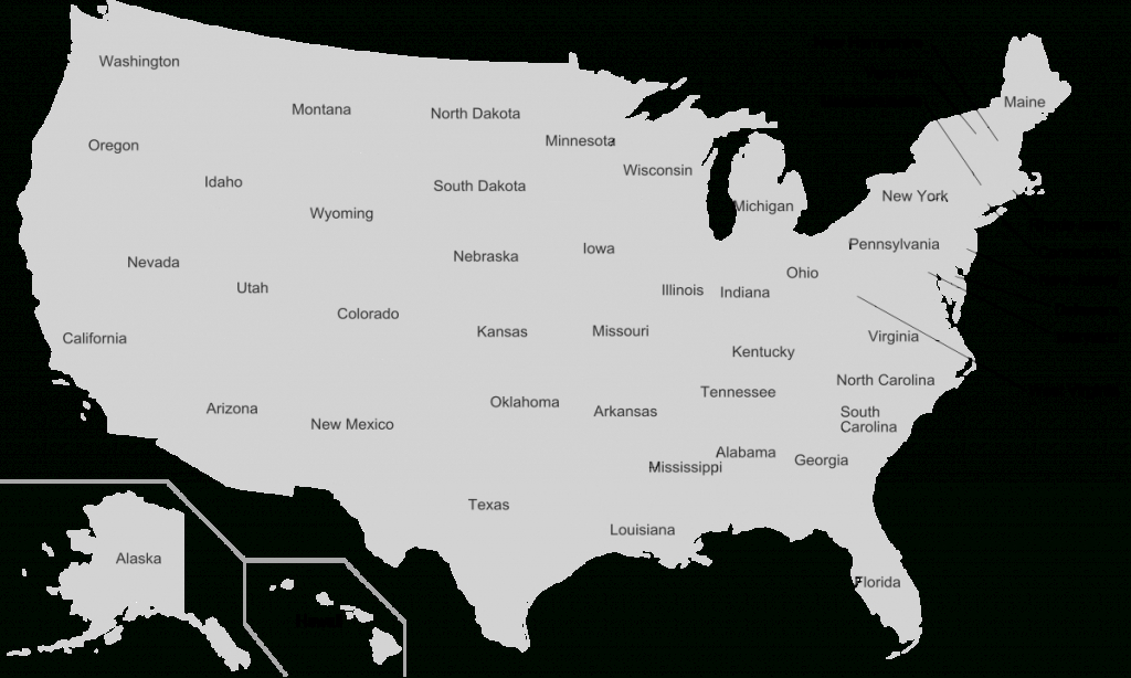 Map Of 52 States In Usa Printable - Printable US Maps