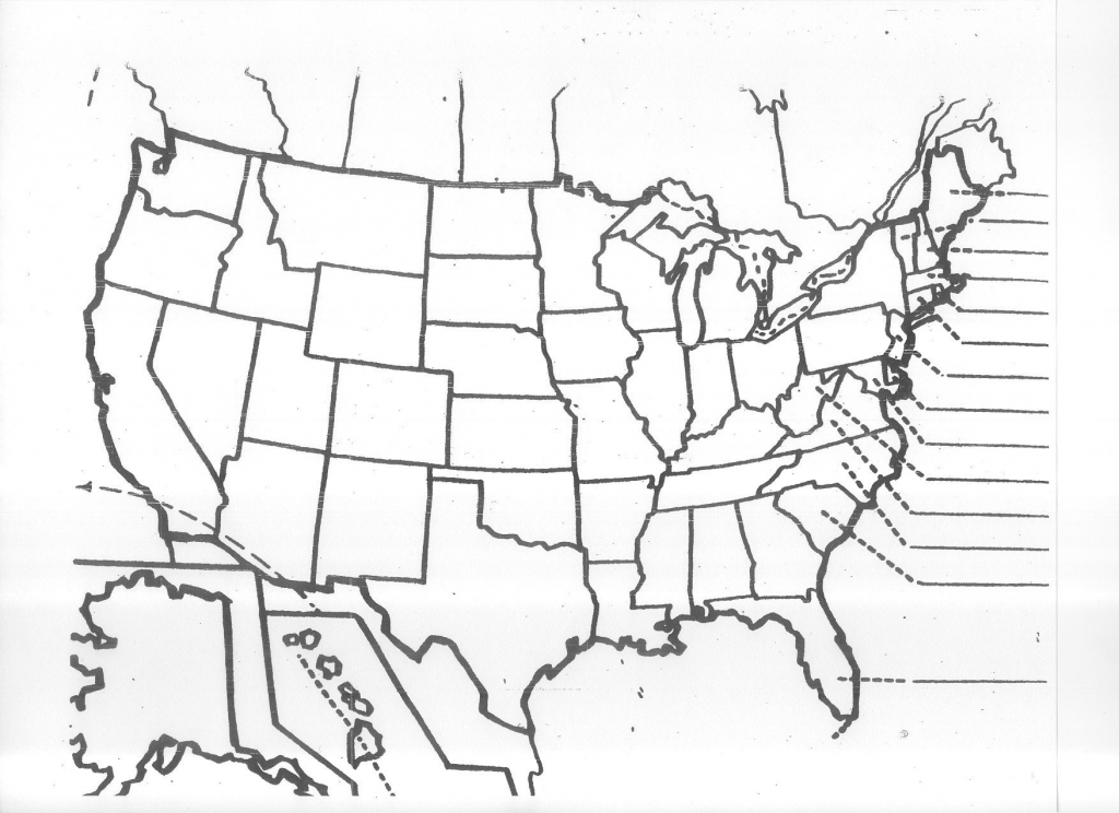 United States Blank Map Quiz Fresh Us Map Black And White Outline Us | Free Printable United States Map Quiz