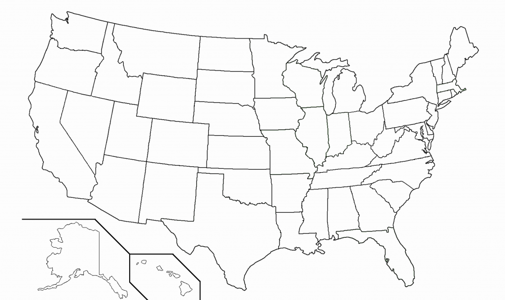 Printable Map Of The United States Without Labels - Printable US Maps