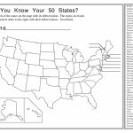 United States Blank Map Quiz Printable Valid United States Map Quiz | Printable Map Of The United States Quiz
