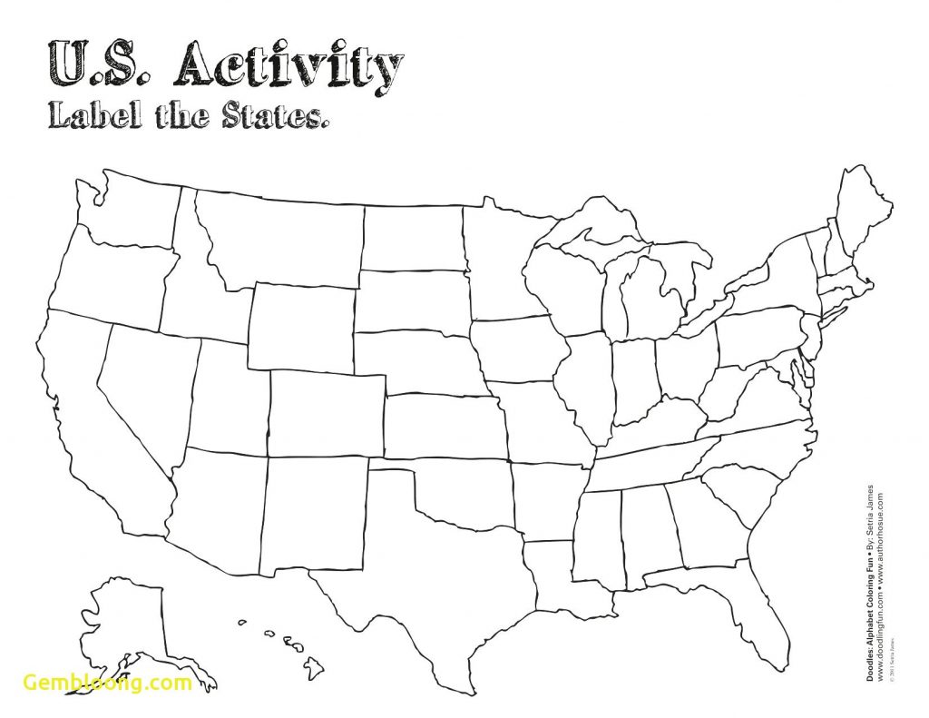 United States Map Blank Numbered New United States Map Printable