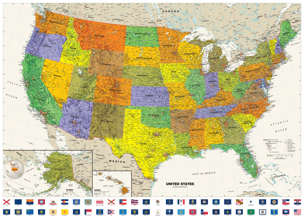 Blank Us Map Poster Printable US Maps   United States Map Posters Blank Us Map Poster 