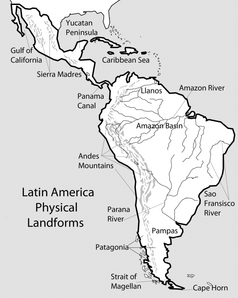 United States Map Printable Pdf Fresh South America Physical Map | Printable Physical Map Of The United States