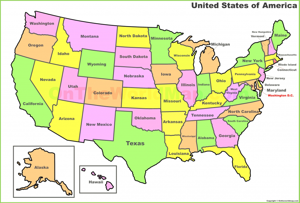 United States Map Quiz Printable New United States Map Label | Printable Study Map Of The United States