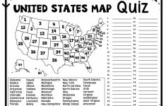 United States Map Quiz & Worksheet: Usa Map Test With Practice | Printable Us Map Quiz
