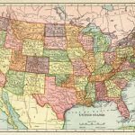 United States Map, Vintage Map Download, Antique Map, History | Printable Geographical Map Of The United States
