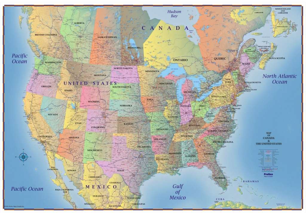 Printable Map Of Usa Canada And Mexico Printable US Maps