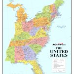 United States Map With Cities Listed Fresh Map Of Eastern Coast | Printable Eastern United States Map