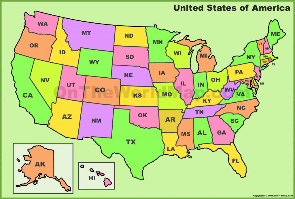 United States Map With Postal Abbreviations Save Us Map | Printable Us Map With Postal Abbreviations