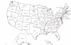 United States Map With State Names And Capitals Printable Best East | Printable Usa Map With State Names