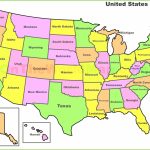 United States Map With State Names And Capitals Printable | Printable Picture Of The United States Of America Map