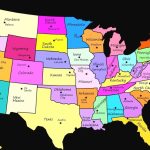 United States Map With State Names And Capitals Printable Refrence | Printable United States Map With State Names And Capitals