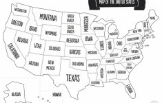 United States Map With State Names And Capitals Printable Save | Printable Picture Of United States Map