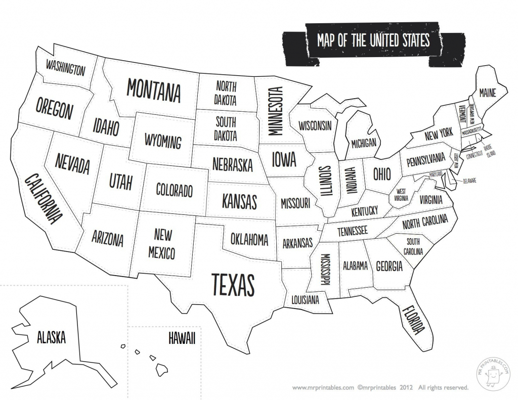 United States Map With State Names And Capitals Printable Save | Printable Us Map With State Names