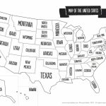 United States Map With State Names And Capitals Printable Save | Printable Usa Map With State Names