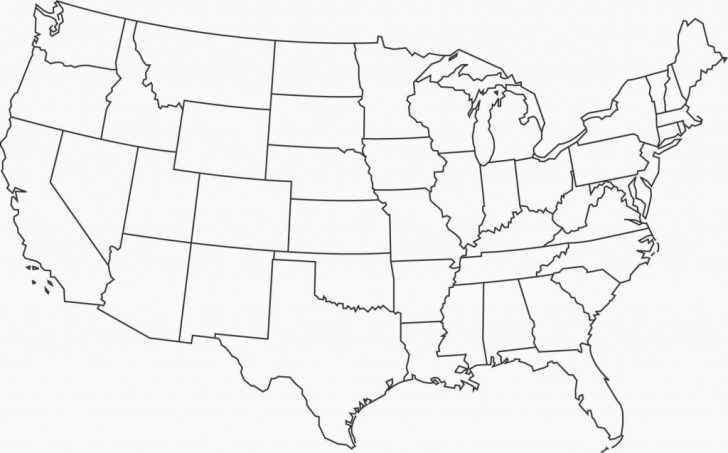 United States Map Without Names - United States Map Without Names Valid Small Us Map Printable Save Printable Us Map Without Names 728x453