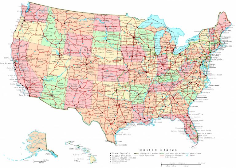 United States Printable Map Printable - United States Printable Map Printable Map Of Central Usa 768x548 