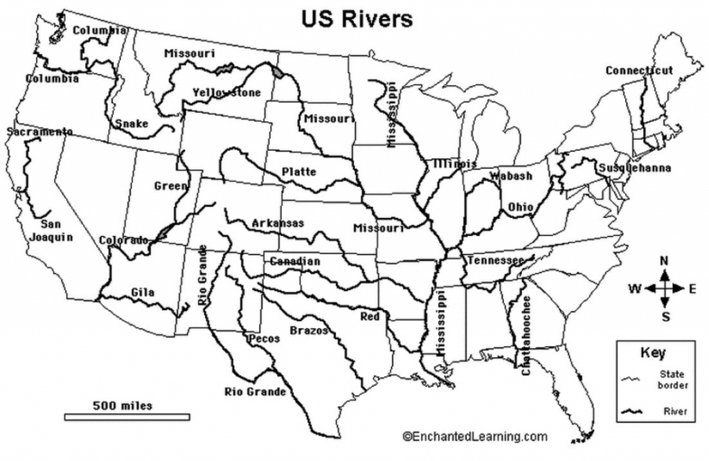 United States River Map And Cities World Maps With Rivers Labeled | Printable Map Of Us Rivers