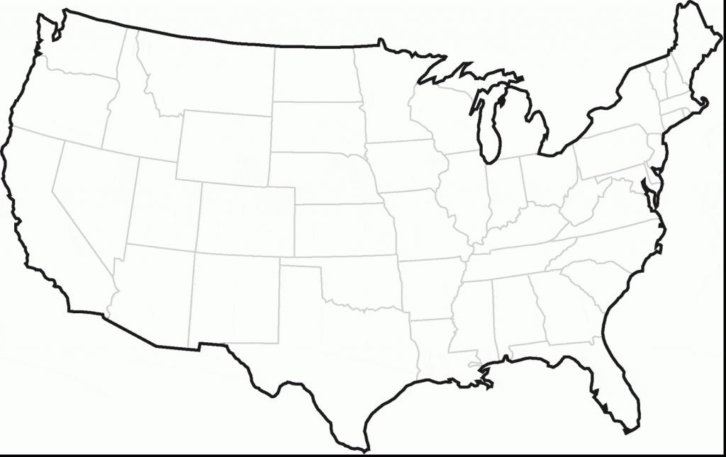 Unlabeled United States Map Of The Elegant Usa Cities | Us Map Unlabeled Printable