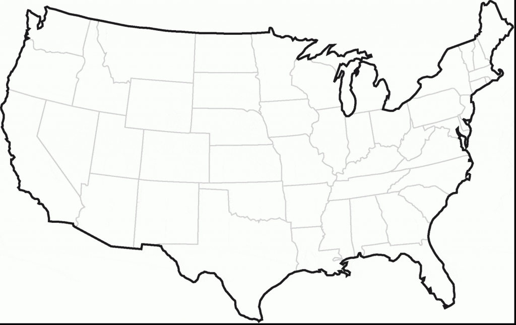 Printable Unlabeled Us Map 3713