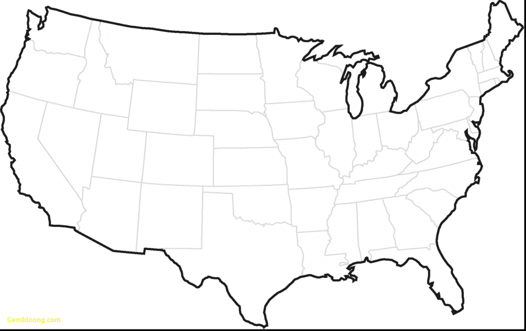 Us Canada Map With Cities Awesome United States Map Blank Outline | Printable Us Map Blank