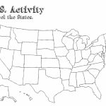 Us Capitals Map Quiz Printable New United States Map Label Worksheet | Printable Blank Map Of United States And Capitals