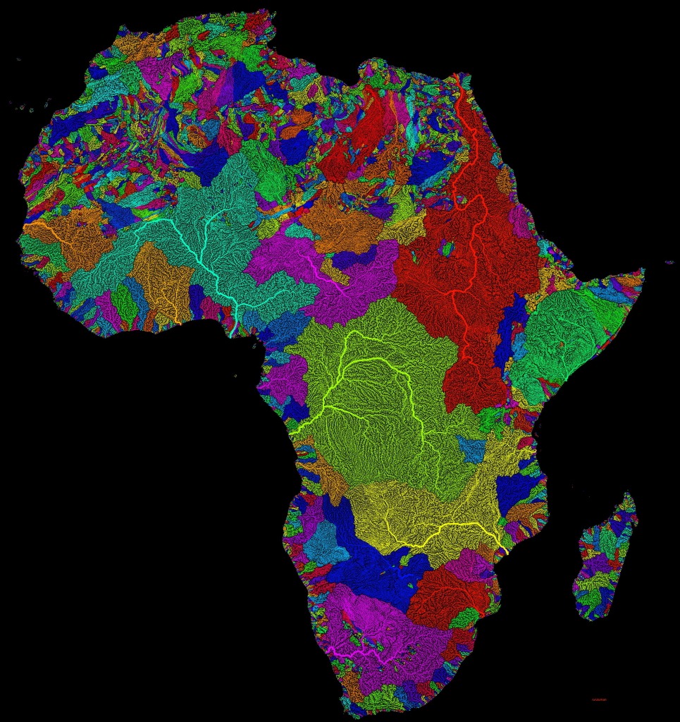 Us Drainage Basins Map Print Us River Basin Map Lovely Africa | Printable Us Map Landscape