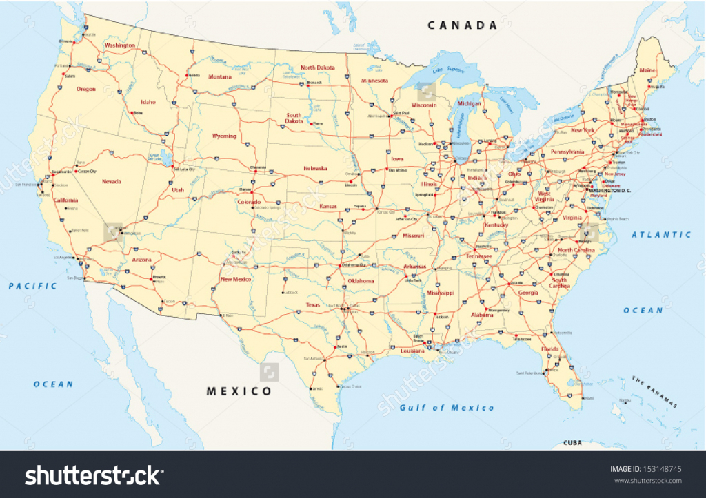 Us Highways Map And Travel Information | Download Free Us Highways Map | Printable Map Of Us Interstate System