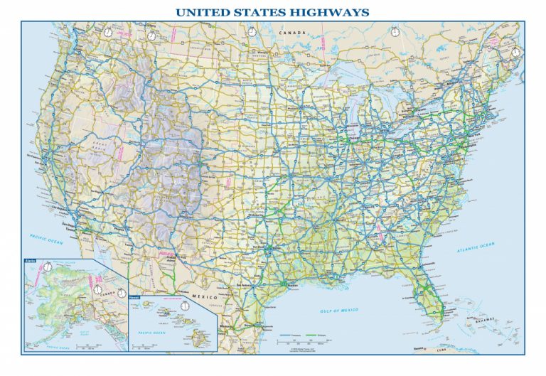 Us Interstate And Highway Map Us Interstates As A Subway Map New ...