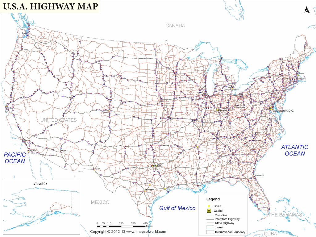 Us Interstate Map Wallpaper United States Wall Maps Elegant | Printable United States Interstate Map