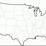 Us Map Black And White Simple States No Labels Geography Blog | Printable United States Map No Labels