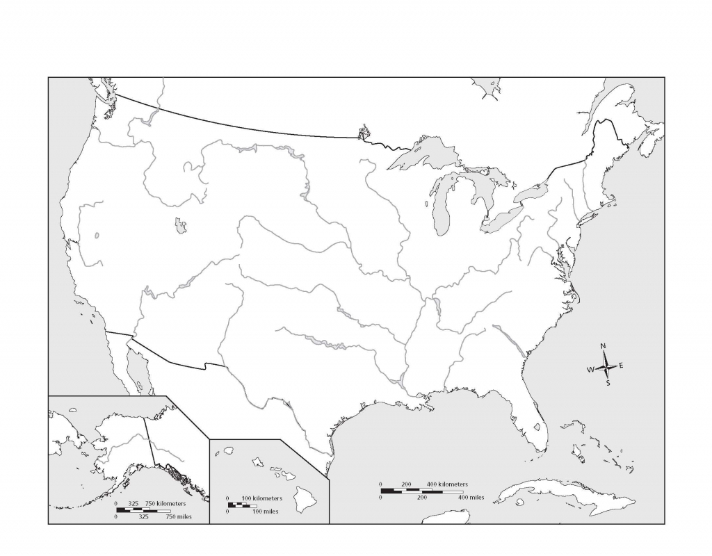 map of united states with rivers and travel information