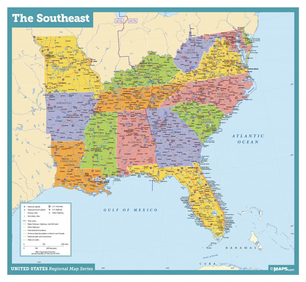 Us Map Southeast Printable Map Of Se Usa 1 Inspiratio 4740