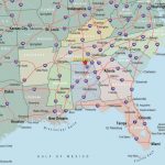 Us Map Southeast Printable Map Of Se Usa 1 Fresh Us Map Southeast | Printable Map Of Southeastern Usa