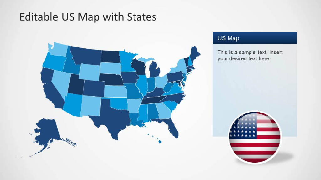Us Map Template For Powerpoint With Editable States - Slidemodel | Blank Us Map For Powerpoint