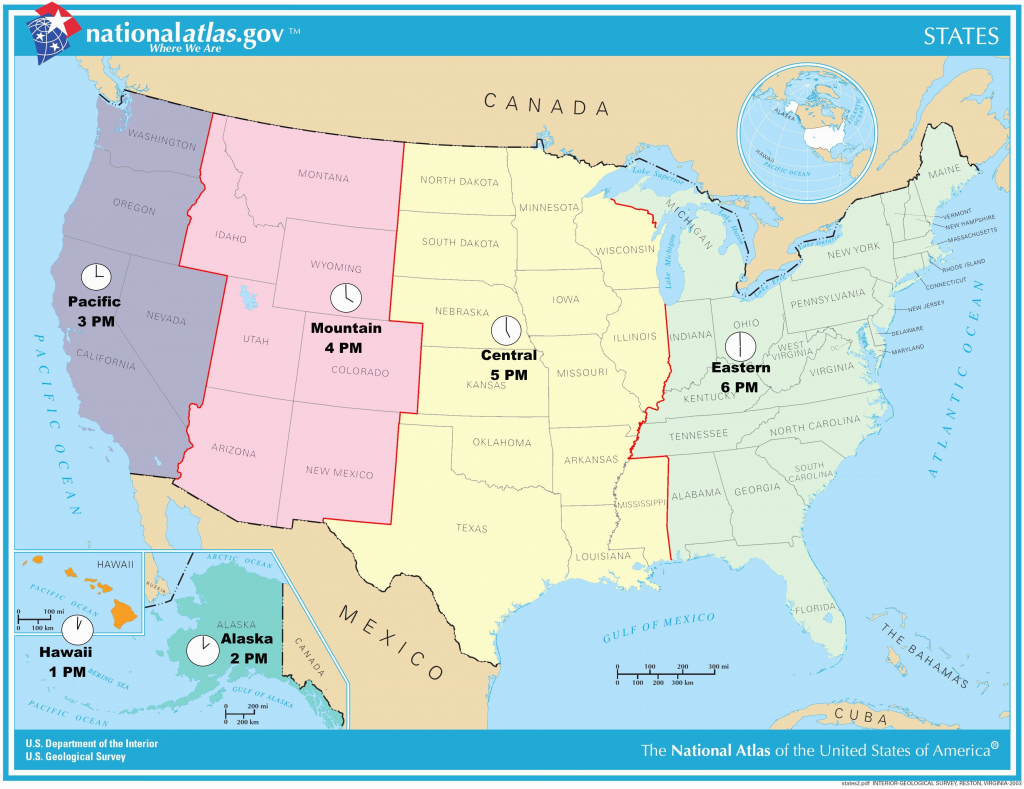 Us Time Zone Map Missouri New Printable United States Map With Time 