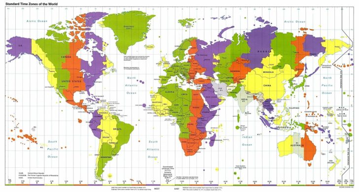 Free Printable Us Map With Time Zones