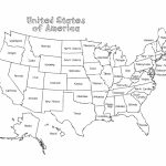 Us Map Without State Names Printable Coloring Map Us And Canada | Printable Us Map For Coloring