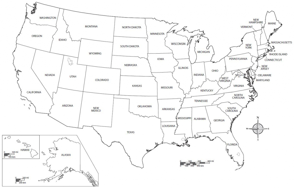 Us Map Without State Names Printable United States Map Coloring | Printable United States Map With State Names To Color
